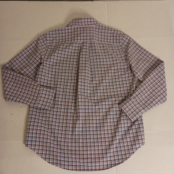 Ralph Lauren Plaid Button-Down Shirt Red White Blue Black Boys Size M 10–12 EUC - Picture 8 of 16